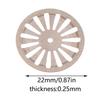 Dental Lab Double Sided Diamond Cutting Disc 22Mm For Separating Polishing Ceramic Crown Plaster Or Jade