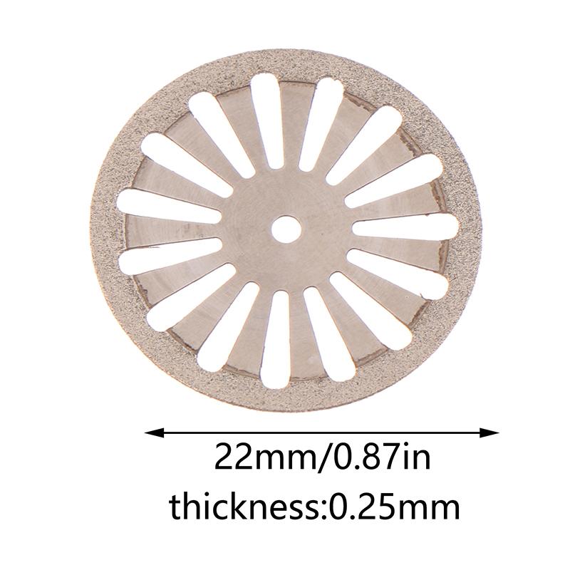 Dental Lab Double Sided Diamond Cutting Disc 22Mm For Separating Polishing Ceramic Crown Plaster Or Jade