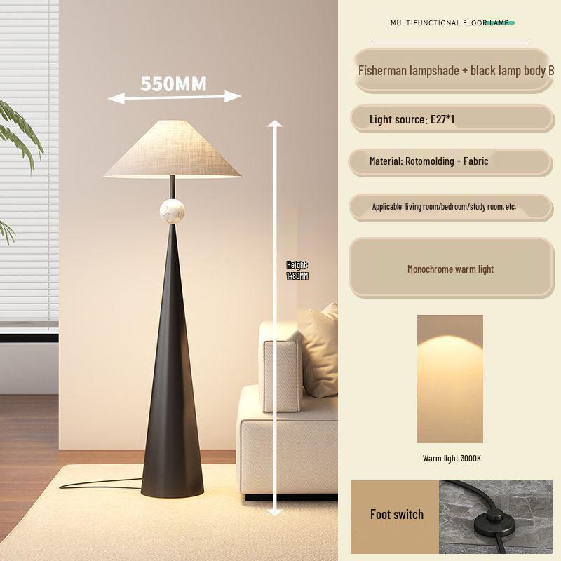 Wabi-Sabi Minimalist Floor Lamp: Modern Atmosphere Light for Living Room & Bedroom