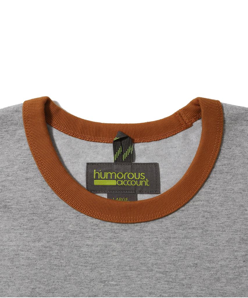 HUMOROUS ACCOUNT Iwi L/S Tee / Melange Gray