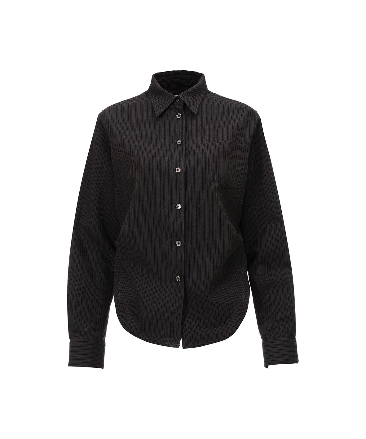 Love Crazy Wild Man Side Tuck Shirt Brown Stripe Brown/0(Xs)