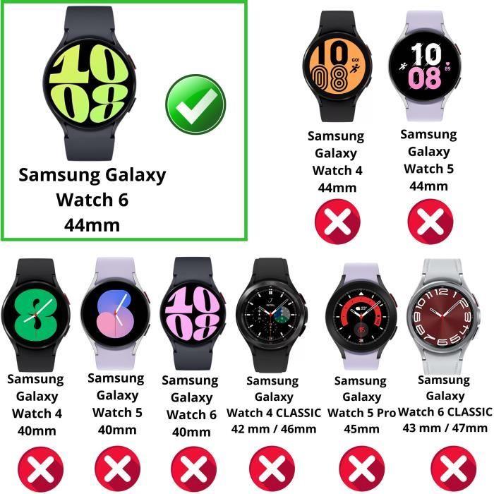 Coque compatible Samsung Galaxy Watch 6 44mm - Protection rigide étui transparent écran verre trempé Phonillico®