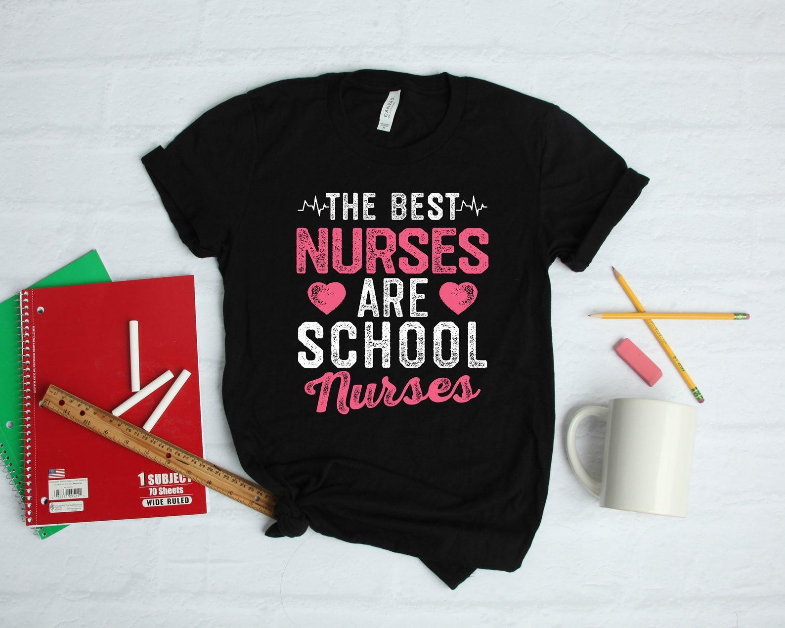 School Nurses Funny Nurse Pink | T-Shirt | T-shirt | T-shirt |T-shirt | Apparel Gift S