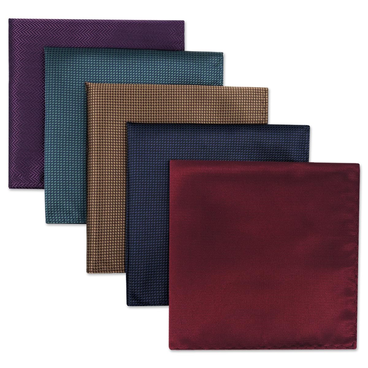 

Shlax Wing Striped Pocket Square Set of Business Striped Silk & Men s 5,