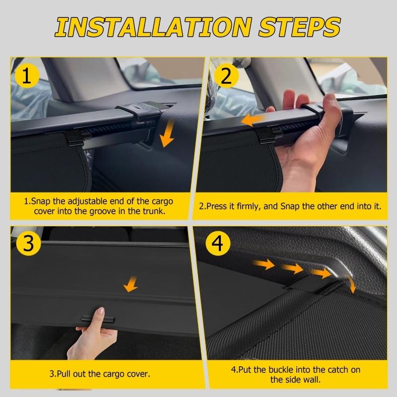 Retractable Rear Trunk Cargo Cover Double Curtain Tail Box Storage Panel For Honda CRV 2023-2025