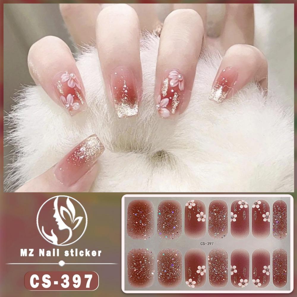 CS No-bake Gel Nail Polish Film Waterproof Full Sticker Chinese Style Panda Manicure Sticker Nail Sticker
