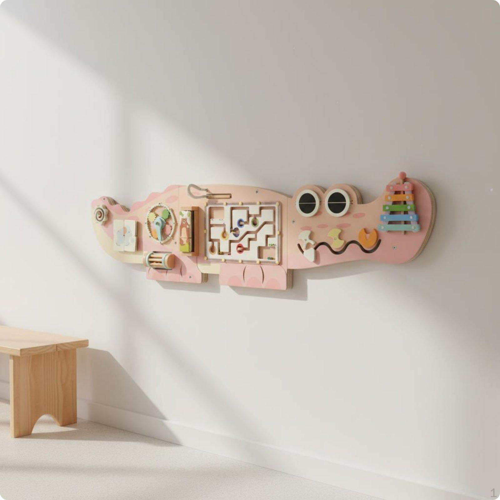 Wall Activity Board Interactive Busy Colorful Children s Toy for Kids, Young Children,