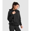 Gymshark Sudadera con capucha de entrenamiento de gran tamaño de forro polar negra B5a7n Bb2j