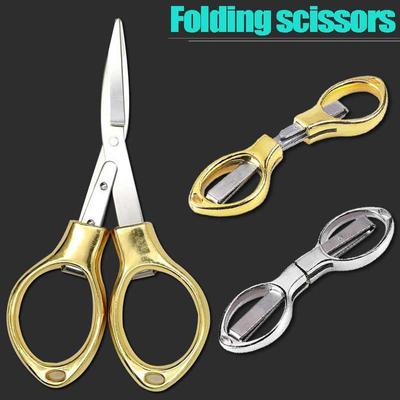 1 Stück Mini Klappschere aus Edelstahl Schlüsselanhänger Angelreisen Schere Cutter Camping