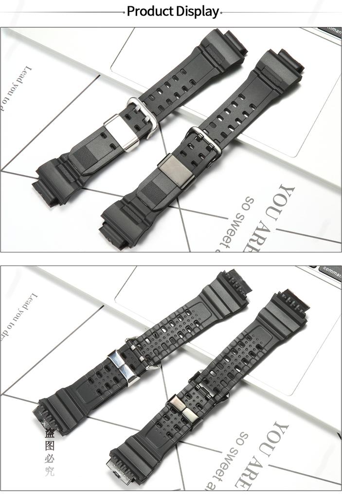 Resin Watchband Fit For Casio GW9400 G-9300 Replacement Black Sports Waterproof Strap GW 9400 Steel Bezel Accessories