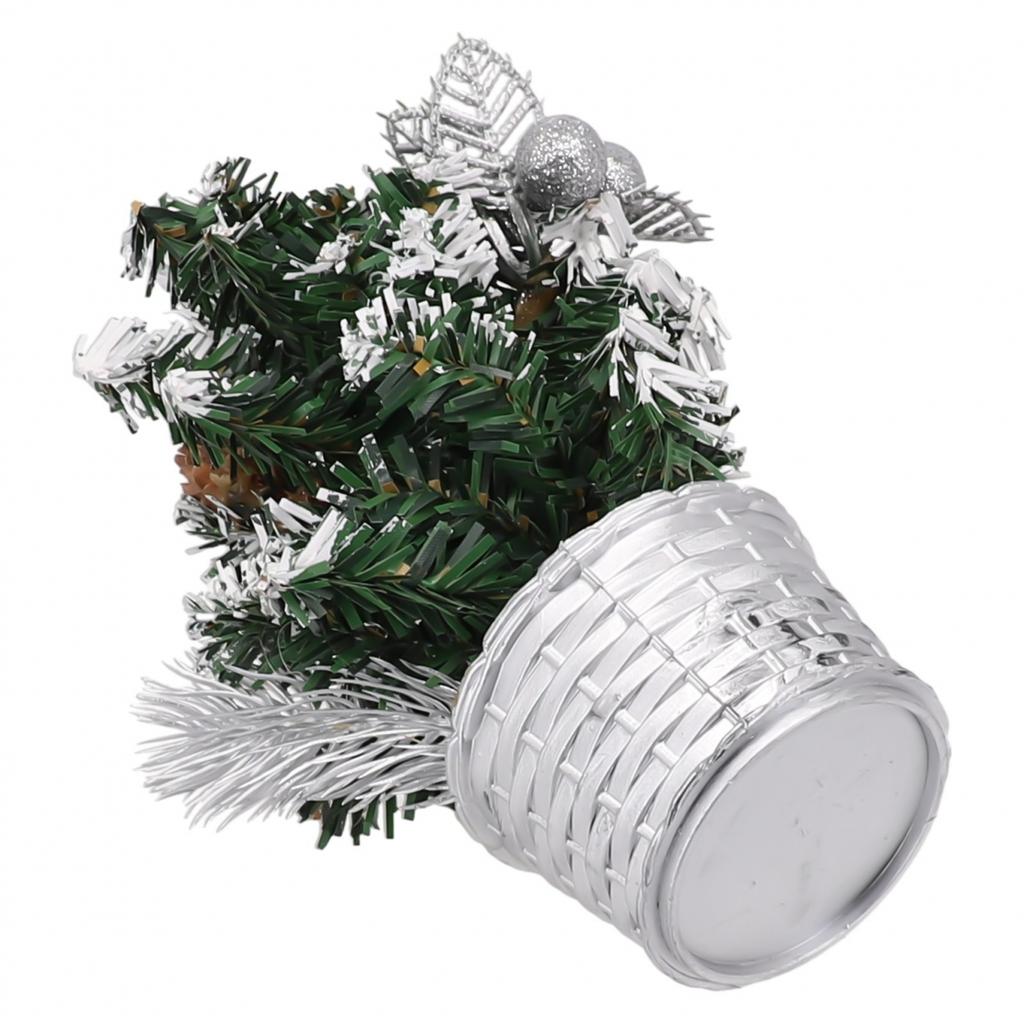 Vibrant Artificial Mini Christmas Tree Miniature Festive Table Decoration