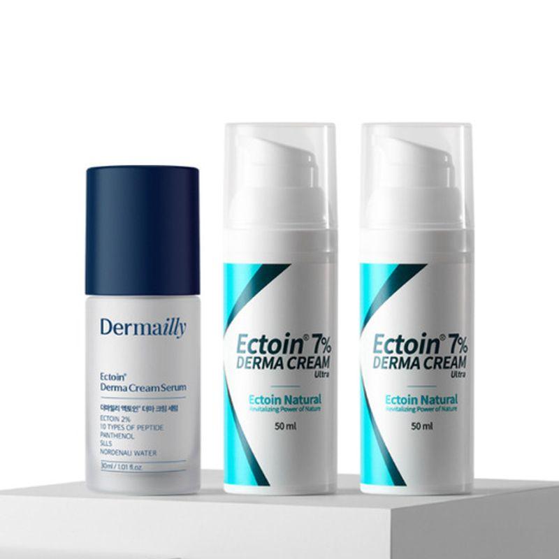 German Ectoin 7% Derma Cream Ultra 50ml x 2 + Serum 30ml x 1