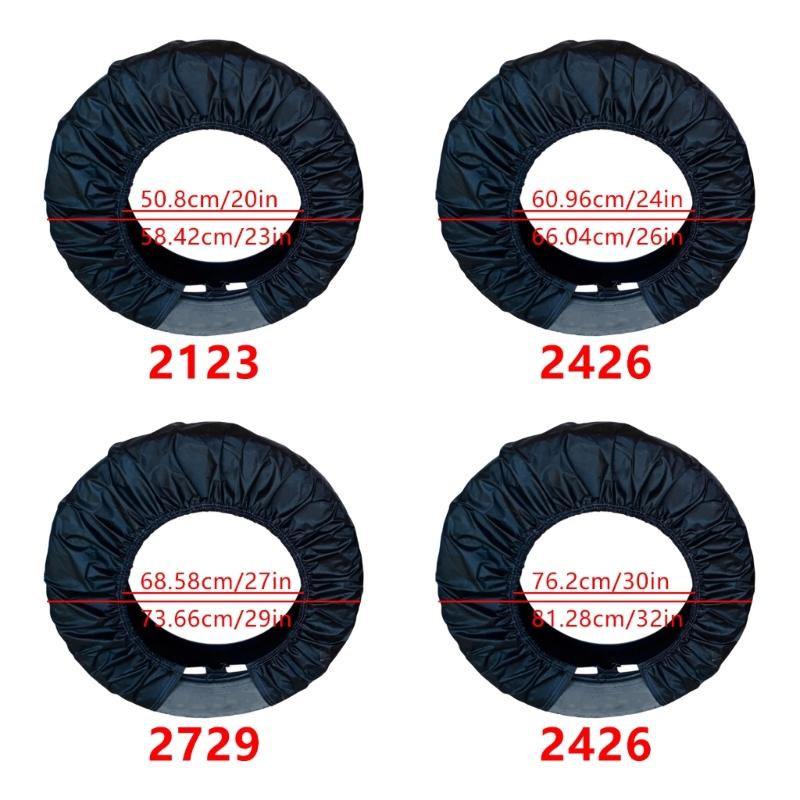Heavy Duty Tire Shield Protectors For 21-32 Inch Wheels Black Color Fade Resistant Universal Car Truck Accessories 4pcs