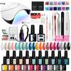 PHOENIXY Nail Set With Nail Lamp Nail Dryer Nail Drill Machine Manicure Set Kit Soak-off Nail Art Tool Set Poly Gel Nail Gel Polish Set