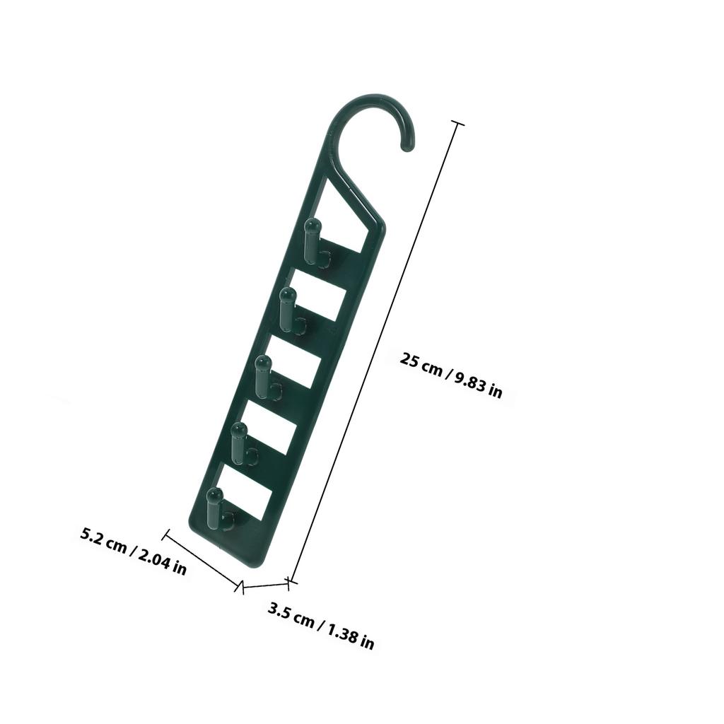 6Pcs Space Saving Multi Hangers Closet Organizer Heavy Duty Plastic Dorm Room Clothes Storage Shirts Pants Jeans Sweaters