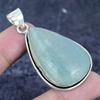 Aquamarine Gemstone 925 Sterling Silver Jewelry Pendant 2.21"