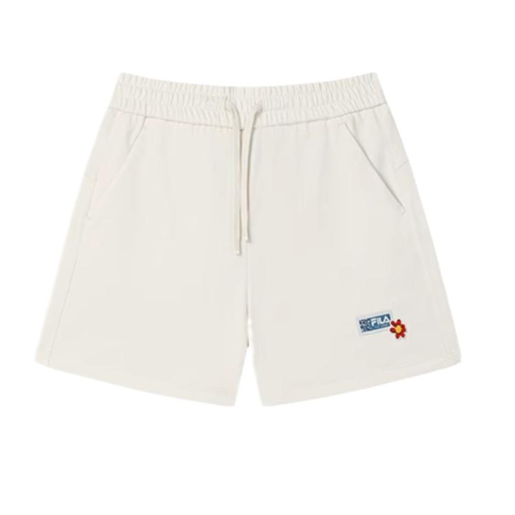 FILA Fashionable Comfortable Soft Versatile Casual Shorts Women shorts Steam-White F51W529604F-IV