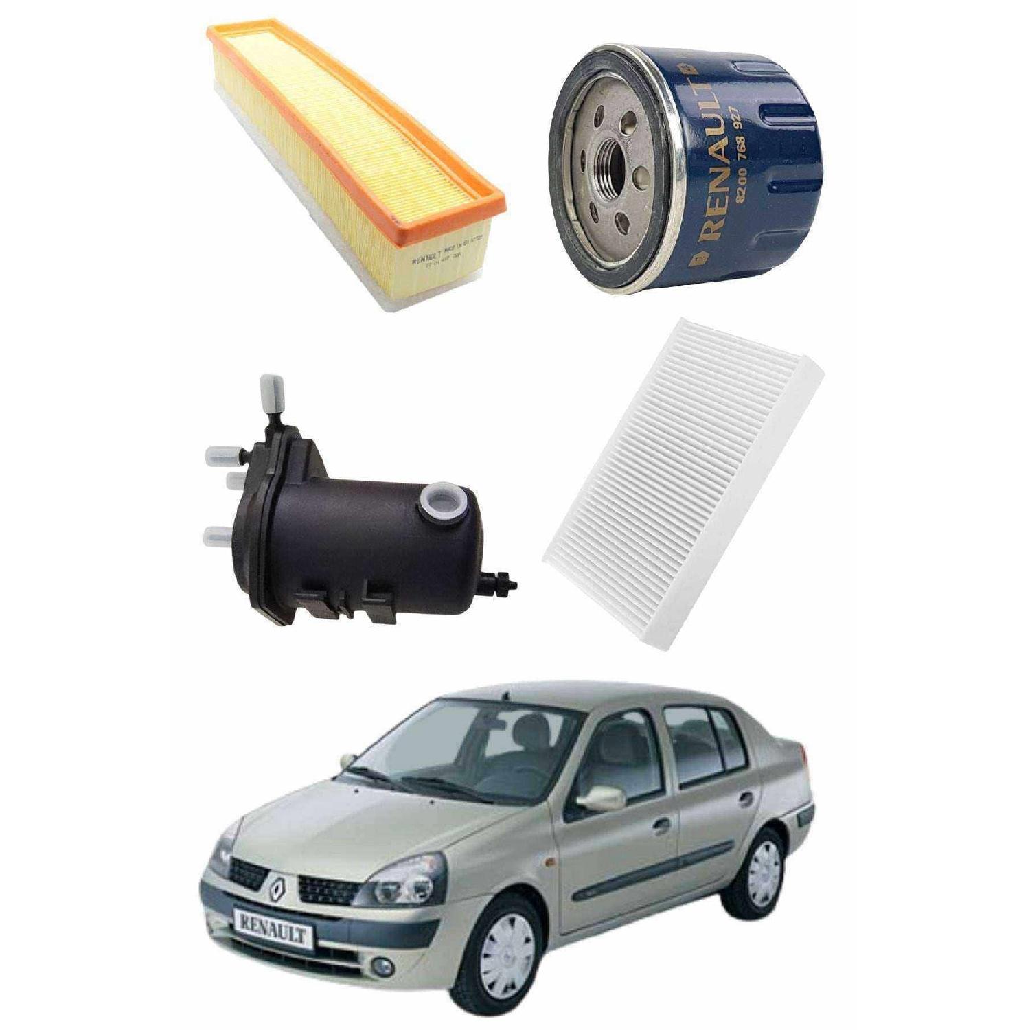 

FOR Renault Clio Ii 1.5 Dci Euro 4 Diesel Maintenance And Filter Set