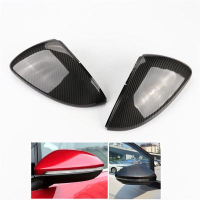 2015-2018 VW Golf GTI MK7 için Doğrudan Yedek Karbon Fiber Ayna Kapağı Kapakları