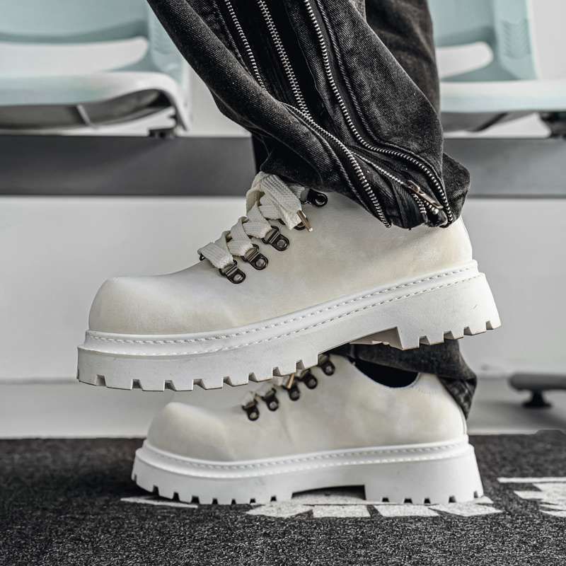 Модне взуття для чоловіків Британський стиль Товста підошва Повсякденне взуття дербі Висока якість Мода Комфорт Універсальне Чоловіче шкіряне взуття Zapatos Hombre