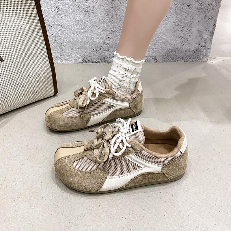 Retro German training shoes women's summer 2025 new versatile breathable mesh casual Forrest Gump shoes soft-soled sports board shoes