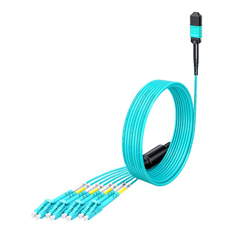 AMPCOM MPO-FC High-Density Fiber Optic Patch Cable