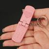 Portable Flip Rotating Small Phone Keychain Charm Pendant With Full Zinc Alloy Designs for Personalize Decoration