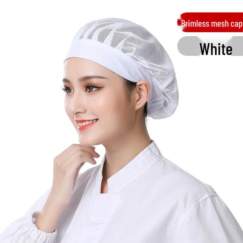 Unisex Atmungsaktive Mesh Kochmütze für Küche und Catering, Anti-Öl, Haarschutz