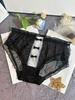 Plus Size Lace Mid-Waist Mesh Triangle Panties for Women (130-200 Jin)