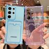 Original Card Bag Wallet Clear Phone Case On For Samsung Galaxy S21 S22 S23 S24 Plus S22 S23 FE S24 Ultra A15 A25 A35 A55 5G
