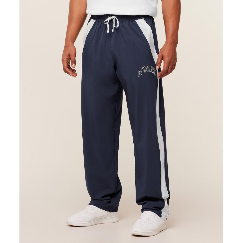 Gymshark Collegiate Tech Pants Heavy Blue A5b1y Uctn