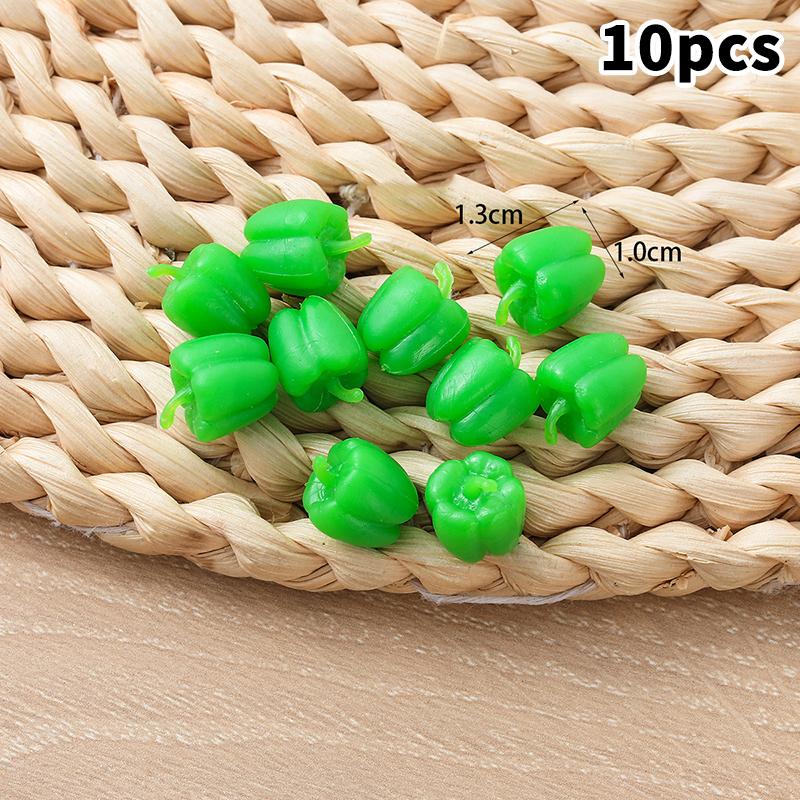 10Pcs Mini Artificial Vegetables Chili Cabbage Edamame Cucumber And So On Home Kitchen Decoration Holiday Gift