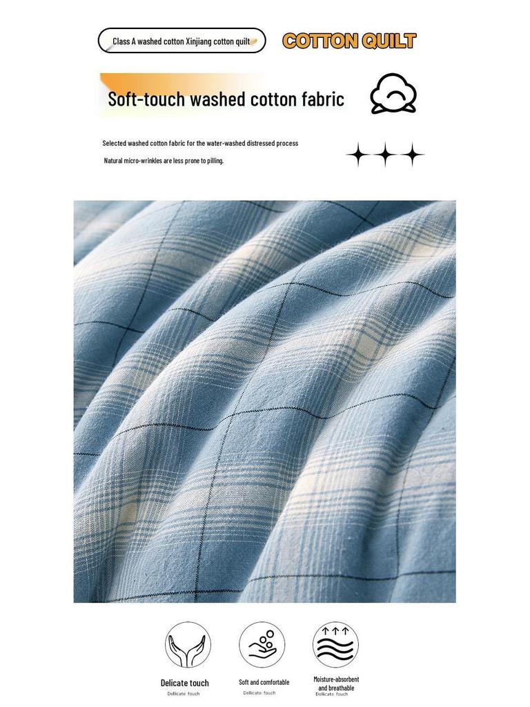 2025 All-Season Quilts: Thick Washed Cotton for Winter, Xinjiang Cotton for Summer, and Versatile Spring/Autumn Comfort
