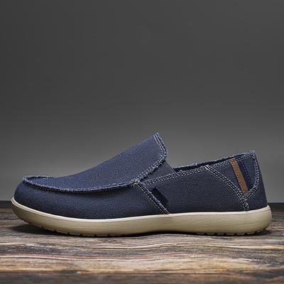 Fashion Flat Casual Shoes Classic Men's Shoes Luxury Brand Sports Shoes Canvas Loafers Summer Design Minimalist Barefoot Sneakers 2025