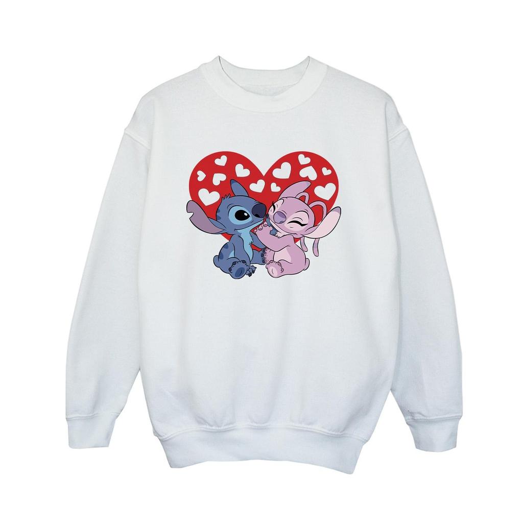 Disney Boys Lilo & Stitch Hearts Sweatshirt