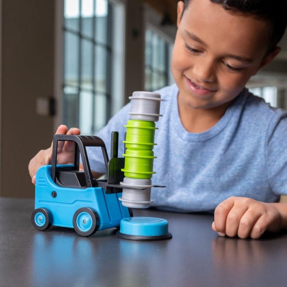 Plastic Engineer Forklift Transport Game Sorting Game Interactive Board Games Stacking Toys with Bell Funy Educational Toy