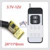 Compact Single-Channel Remote Control Switch with Manual Button for 3.7V-12V LED Relay
