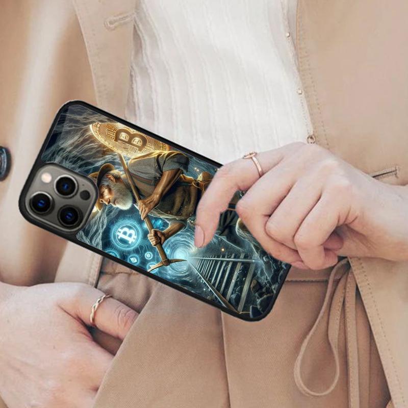

Bitcoin Astronaut To The Moon Magnetic Phone Case For APPLE iPhone 17 Air 16 14 13 12 Pro Max 15 Plus Wireless MagSafe Cover iPhone 13mini