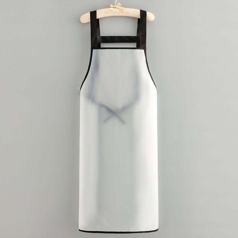 Unisex TPU Transparent Waterproof Apron: Fashionable, Oil-Proof, Ideal for Home, Kitchen, or Restaurant Dishwashing & Seafood Prep