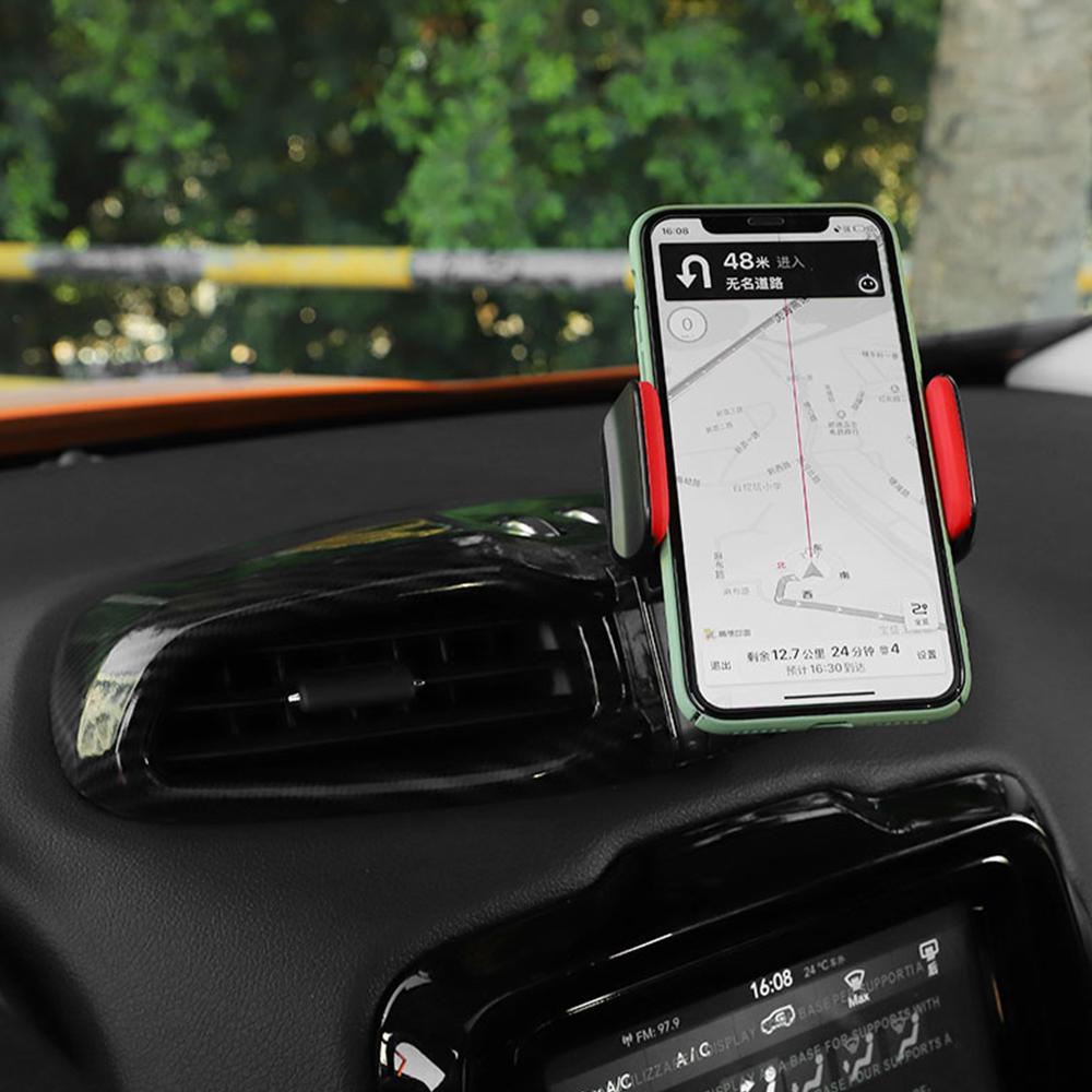 Auto Mittelbelüftung Handyhalter Ständer GPS Halterung für Jeep Renegade 2015-2022 Auto Innenraumleisten Zubehör