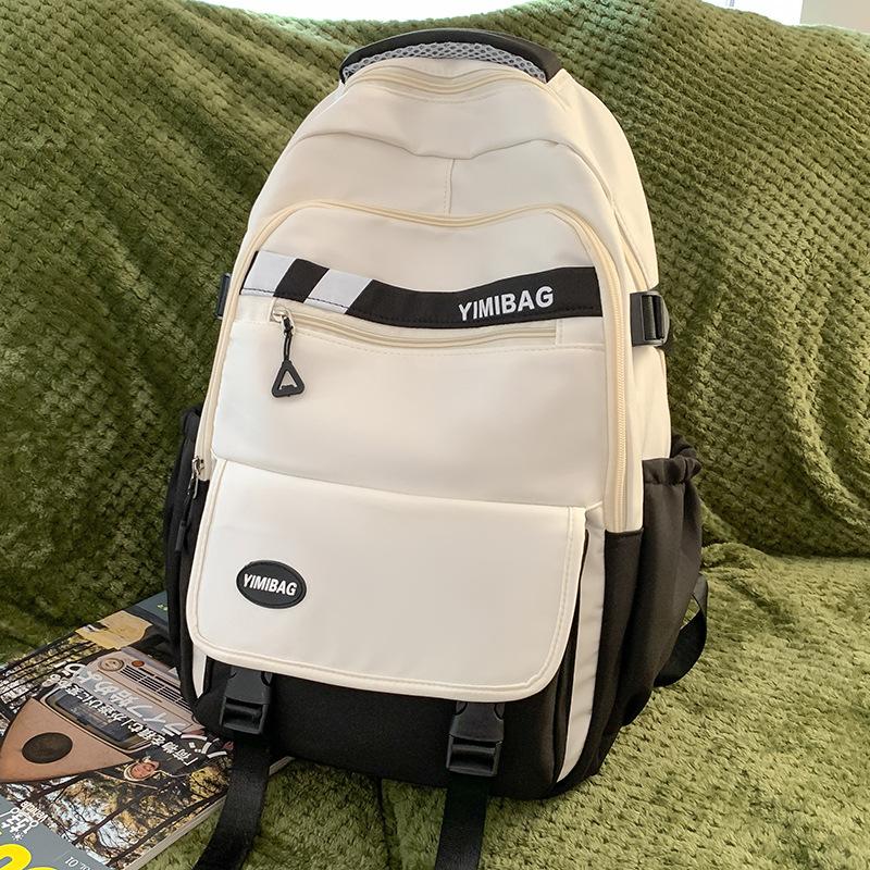 Children's Elementary School Students Junior High School Students High School Students Girls Boys Contrasting Color Large Capacity Backpack