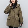 Parka Mi-Long pour Femme - Hiver 2024 Coupe Ample Tendance Manteau en Coton Doublé Polaire