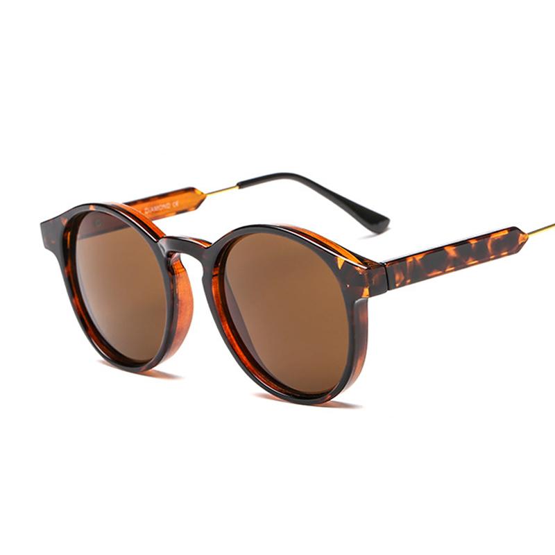 Brand Designer Cat Eye Sunglasses Woman Vintage Retro Female Sun Glasses Classic Black Mirror Sexy Leopard