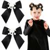 1 Paar Punk 90er Ästhetik Schleife & Totenkopf Haarnadel für Frau Charme Haarspange