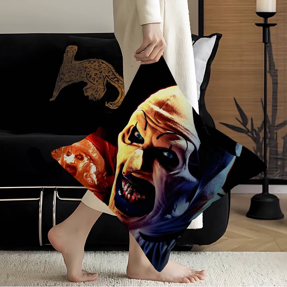 Horror Movie TTERRIFIER Pillow Cushion Cover Pillowcase Living Room Sofa Home Decor Customized