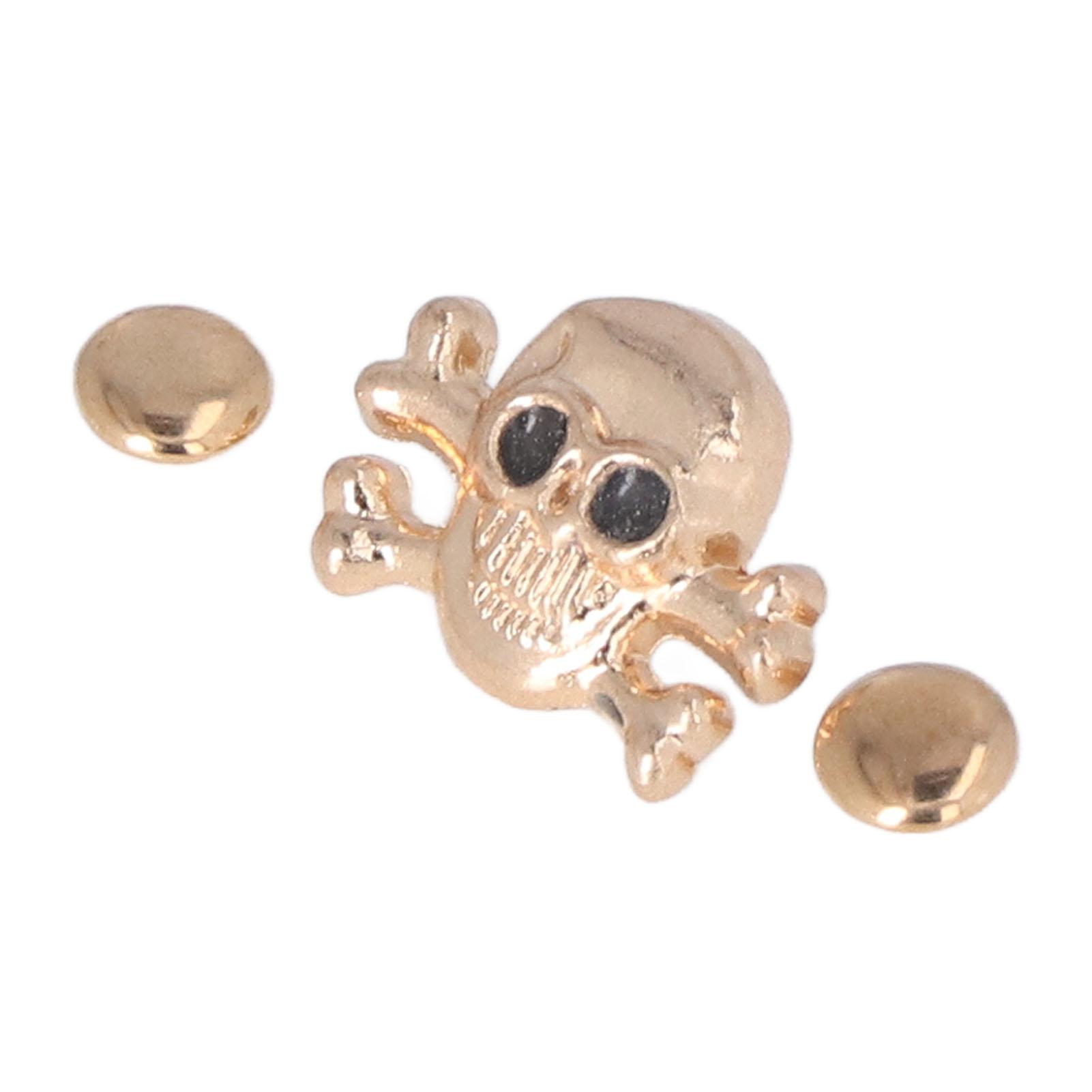 

150 Sets Skull Rivets Rustproof Exquisite Fines Lther Craft Decorations for Making Shoes Clothing Bags