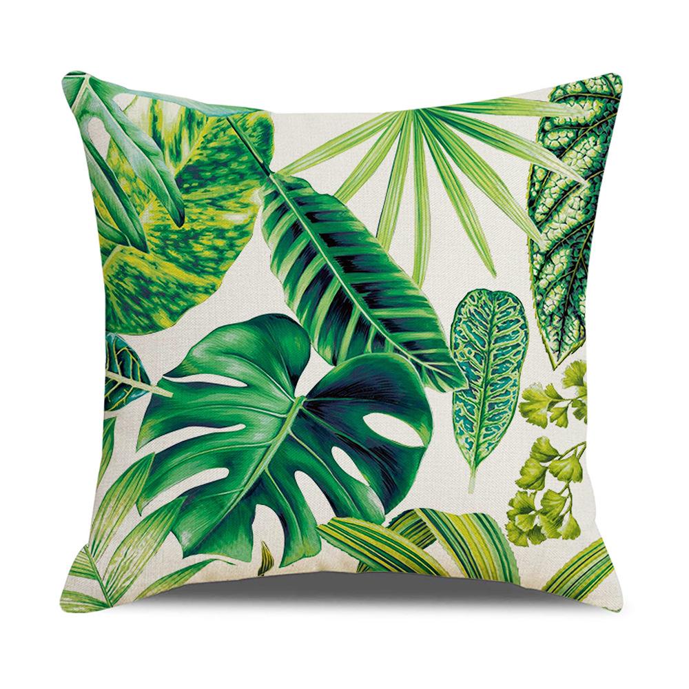Nordic Tropical Plant Pillowcase - New Home & Office Decor Cushion Cover