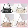 Chic Pu Fashion Handbag For Women In Black Beige Khaki Pink And Blue With Lock Closure