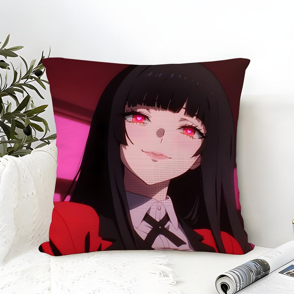 Anime Comics K-Kakegurui Yumeko Jabami Pillow Case linen pillow case sofa home decor cushion cover cushion cove