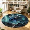 Round Rug Custom NameKontra K Pattern Non Slip Carpet Home Floor Decor